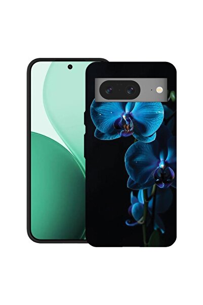 bestcase Ултра тънък TPU калъф, съвместим с Google Pixel 8, с дизайн  "Синя о...