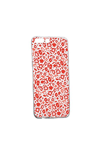 bestcase Калъф с десен на червени цветя, за Huawei Y6 2018, устойчив на износ...