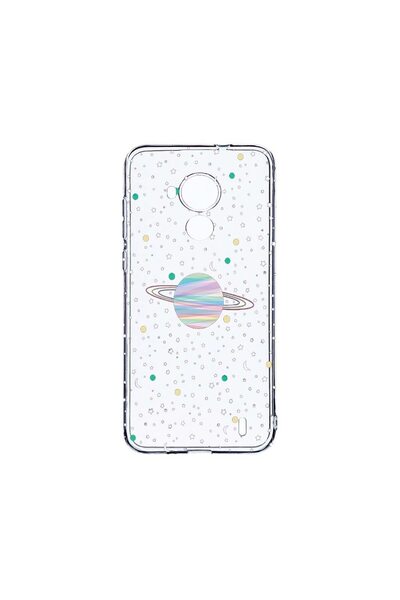 bestcase Διαφανής Θήκη Σιλικόνης 2MM, Συμβατή με Nokia C30, Universe, Planets...