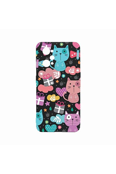 bestcase Силиконов калъф, съвместим с Realme GT Neo 3T, Сладко коте, Устойчив...