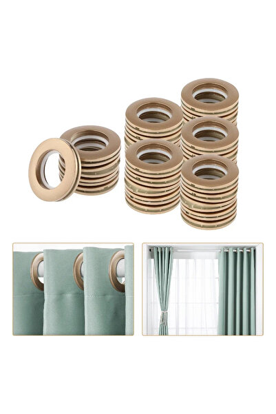 Choice Matte Coffee 50Pcs Curtain Grommets Roman Ring 4cm Inner Diameter Curt...
