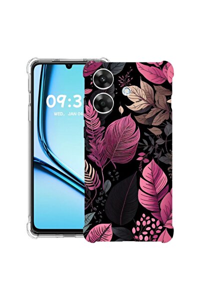 bestcase Противоударен калъф за Realme Note 60 / Note 60X с дизайн Розови пер...