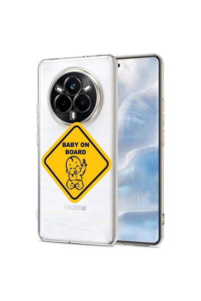 bestcase Калъф за Realme 14 Pro 5G, BestCase™ Прозрачен силиконов 2ММ, Бебе в...