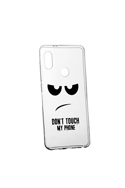 bestcase Husa Silicon, Transparent, Slim, Dont Touch My Phone, Huawei P20 Lite