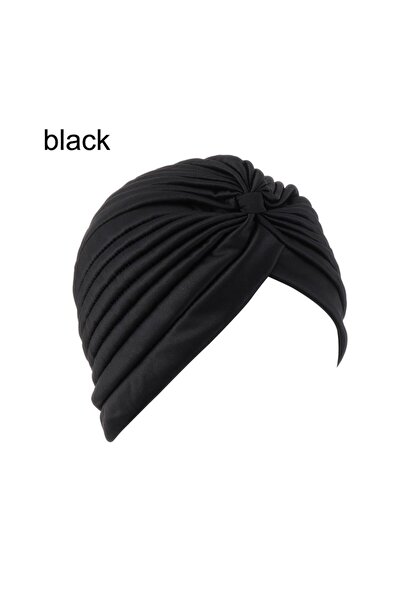 Choice13 black Women Head Wrap Ladies Head Cover Stretchy Turban Muslim Hat B...