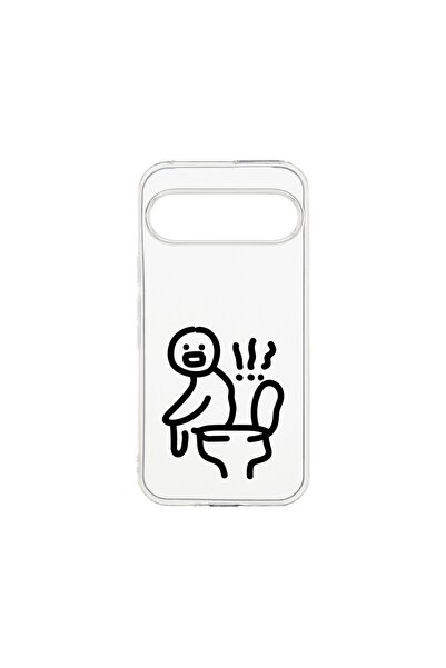 bestcase ¬Æ Husa Clear Silicon 2MM, Compatibila Cu Google Pixel 9 Pro, Poopin...