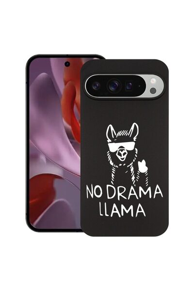 bestcase ¬Æ Husa pentru Google Pixel 9 Pro XL, No Drama LLama, Slim Silicon 0...