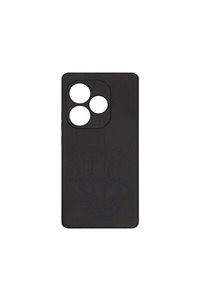 bestcase ¬Æ Husa Premium Silicon, Compatibila Cu Realme GT 6, Skeleton Hand F...