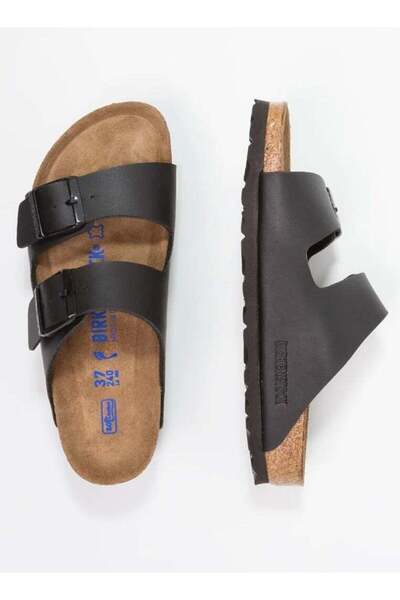 BIRKENSTOK Arizona soft footbed narrow fit - mules - black（Sizing runs large;...