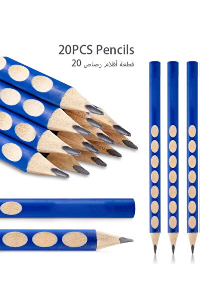 General Pencil 20 Pcs Triangular Pencils for Kids Triangular Pole with Grip C...