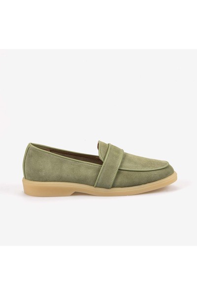 KEMAL TANCA Kadın Casual Süet Loafer Ayakkabı Kauçuk Taban T101