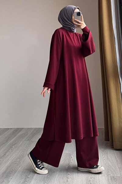 ANDE Oysho Pantolonlu Takım - Bordo