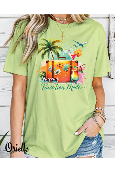 Orielle Tricou Relaxed Fit Vacation Mode