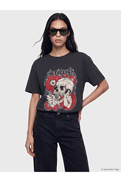 LC Waikiki Printed 100% Cotton Women's T-Shirt