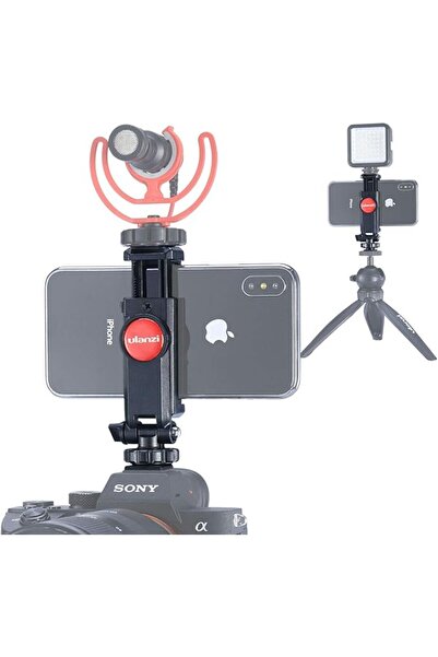 ulanzi ST-06 Hot Shoe Camera Phone Holder Flexible Tripod with Cold Shoe Mount