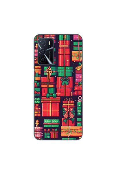 OEM Case compatible with Oppo A16 Silicon Gel Tpu Pattern Pixel Art Gifts