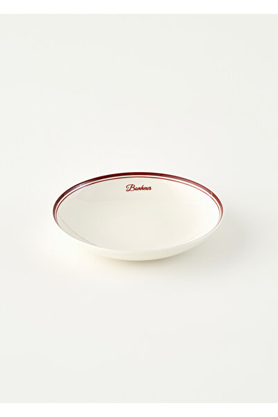 Bella Maison Bonheur Porcelain Çukur Tabak Claret Red (20 cm)