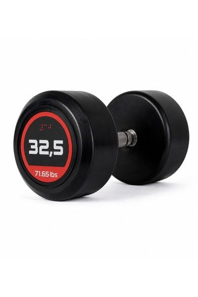 AlinSport 313 SPOR 313 Sport 32,5 KG Kauçuk Kaplı Profesyonel Olimpik DUMBELL...