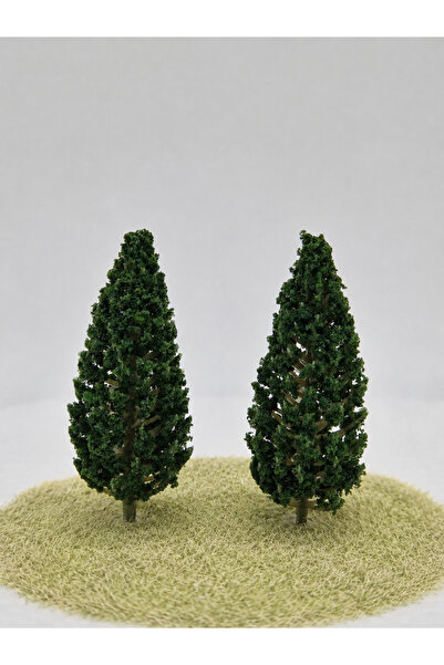 SYArts Maket Mini Çam Ağacı ( 2'li 9,5 cm ) Diorama, Maket, Proje ve 3 Boyutl...