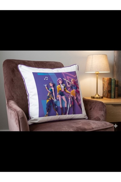 Emaazz LLC KPop Demon Girl Group Decorative Throw Pillow for Sofa, Bedroom an...