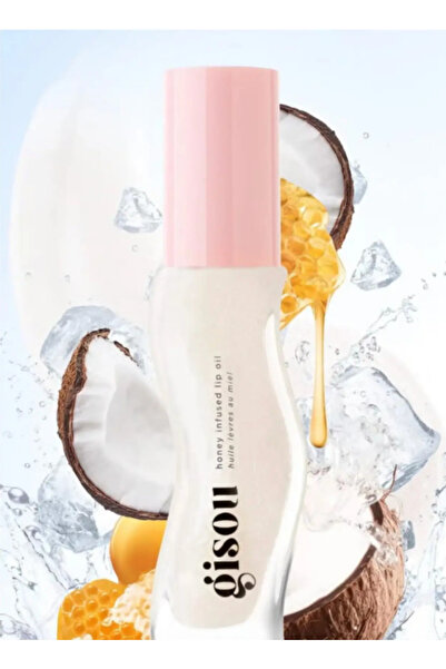 GISOUE Honey Infused Lip Oil Coconutfrost - Transparent Moisturizing-8 ml