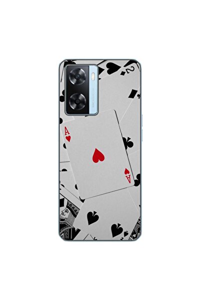OEM Husa compatibila cu Oppo A57s Silicon Gel Tpu Model Carti Poker