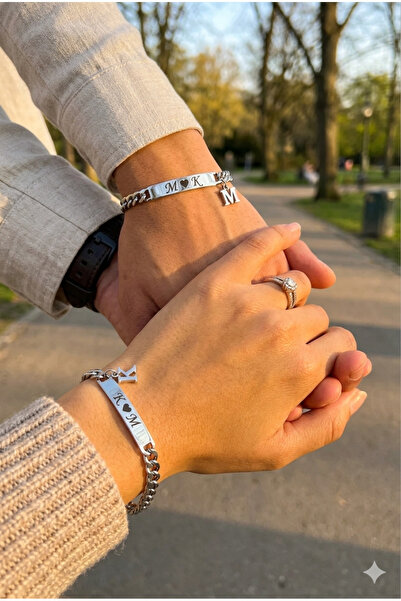Craftlazer Steel Written Lover Friend Bracelet
