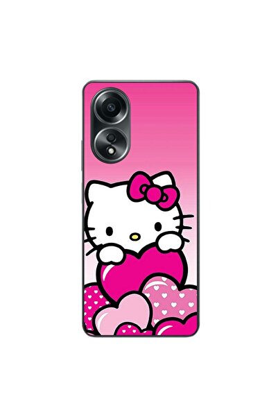 OEM Husa compatibila cu Oppo A58 4G Silicon Gel Tpu Model Hello Kitty Pink He...