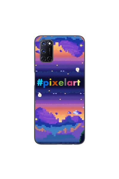 OEM Θήκη συμβατή με Oppo A72 από σιλικόνη gel TPU με σχέδιο Pixel Art Τοπίο