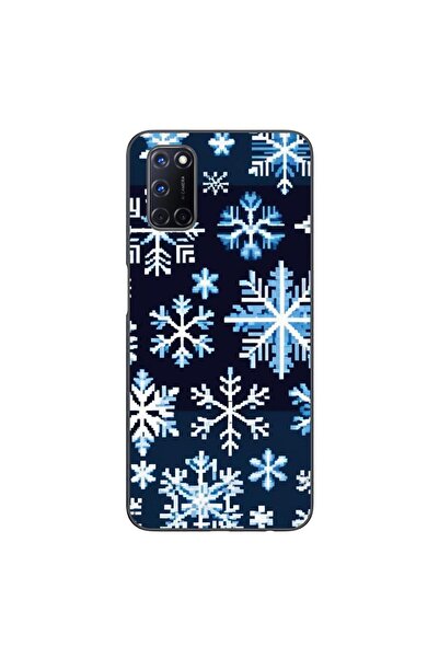 OEM Case compatible with Oppo A72 Silicon Gel Tpu Pattern Pixel Art Snowflakes