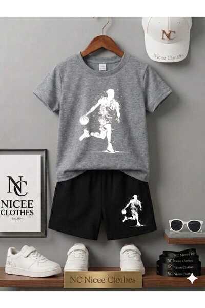 NC Nicee Clothes TRIUNGLUȚE DE VARĂ PENTRU COPII UNISEX (OMUL CU MINGE ALBĂ)