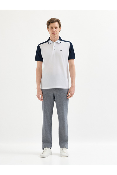 Karaca Beyaz T-Shirt-Polo Yaka Tişört