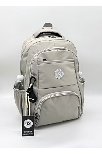 Bevitton Multi-Compartment Unisex School Backpack Waterproof Fabric Large Siz...