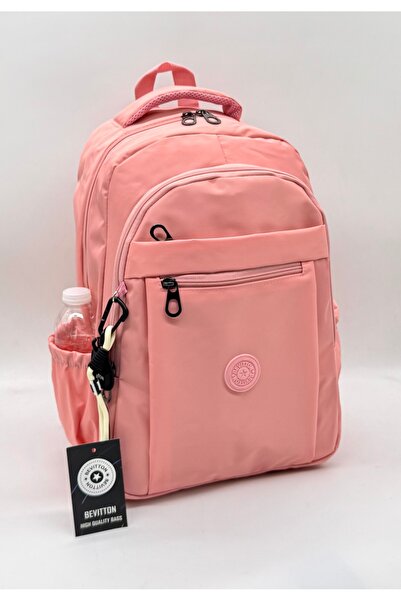 Bevitton Waterproof Fabric Unisex School Bag Powder Color School Backpack 2300