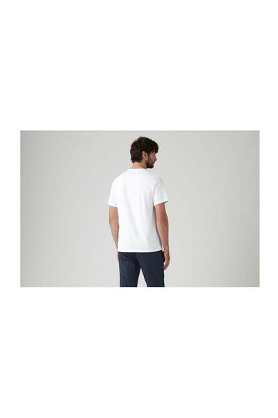 Levi's SS ORIGINAL HM COOLMA ΑΝΔΡΙΚΟ ΛΕΥΚΟ T-SHIRT ΜΕ ΛΑΜΨΑΜΕΝΟ ΛΑΙΜΟ 008BT-0003