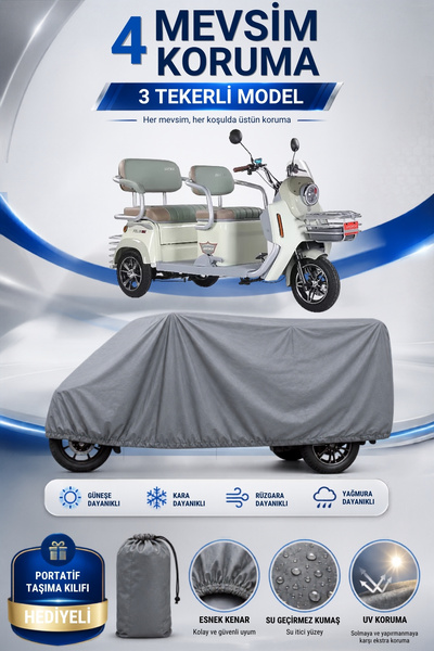 Motobros Motorcycle Tarpaulin Arora Felix New 3-Wheeled Electric Vehicle Tarp...