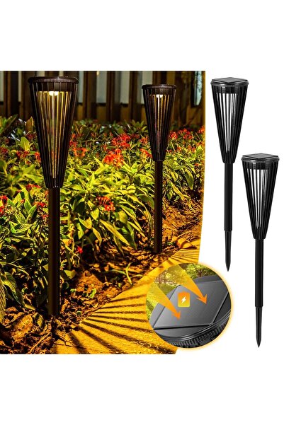OEM Set de 6 lumini solare LED de grădină, tip tort, iluminat exterior cu pan...