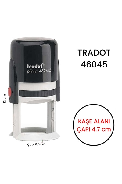 KILIÇASLAN SHOP TRODAT PRİNTY 46045 STANDART OTOMATİK YUVARLAK BOŞ KAŞE 4.7 c...