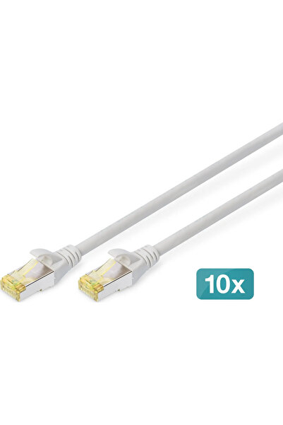 Digitus Cablu patch CAT 6A S/FTP, 10 bucăți, 2m, gri
