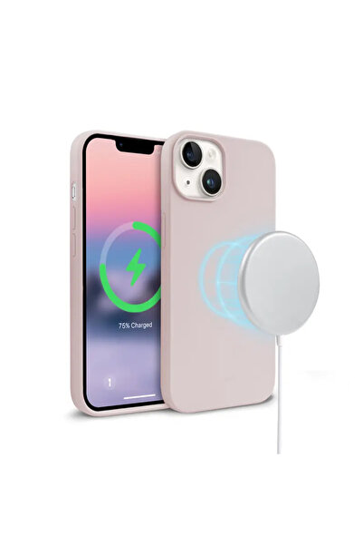 Crong Husă Magnetică Colorată - Etui iPhone 14 / iPhone 13 MagSafe (cenușiu)