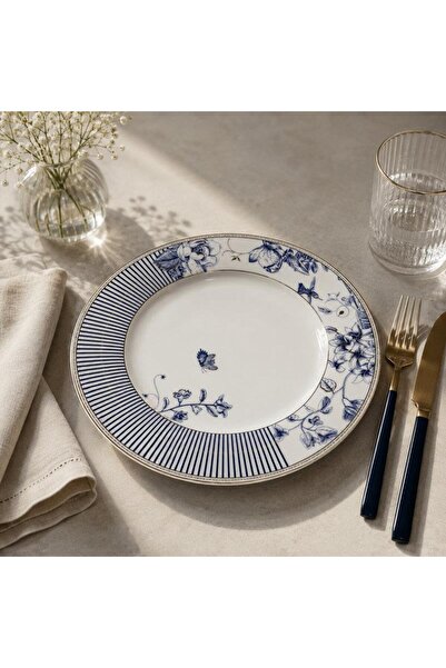 ROSSEV Porcelain Serving Plate Set of 6 27cm Fiore