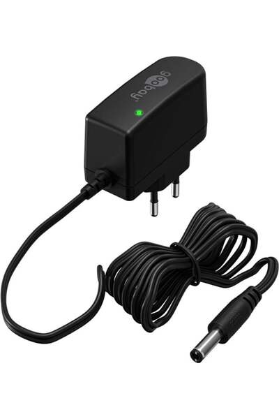 goobay Sursă de alimentare 12V (7,2W/0,6A) cu mufă DC 5,5 mm x 2,5 mm, 64974