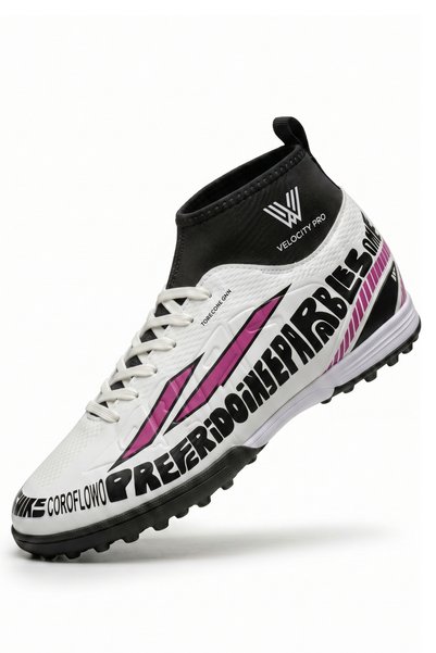 Liarca V-TECH Graphite Sock Pro Beyaz Pembe Hafif Yüksek Hız Maksimum Zemin Tutuş Teknolojili Çoraplı Halı