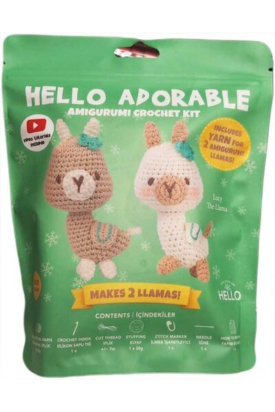 Hello Adorable Amigurumi Kiti - 2'li Set HC972