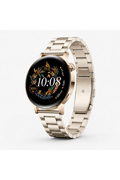 Sneezy Huawei Watch GT3 42mm Ve GT2 42mm İle Uyumlu Katlanır Klipsli Paslanma...