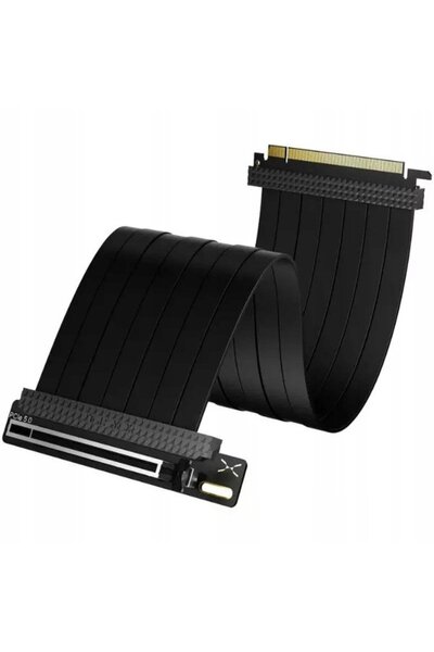 TRYX Cablu Riser PCIe 5.0 x16, 200mm - negru