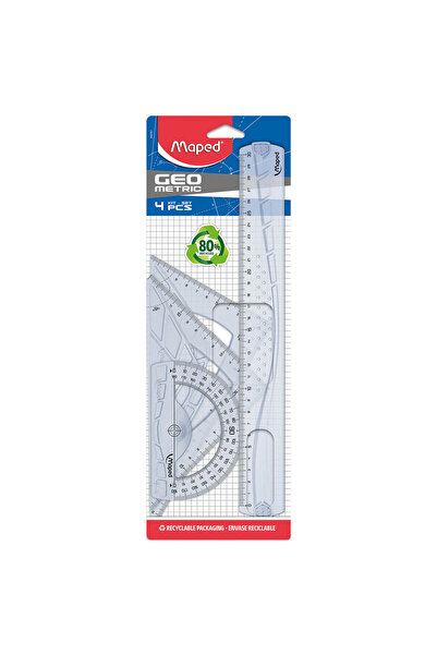 Maped Set de geometrie, linie, cerc, raportor, ecartament.
