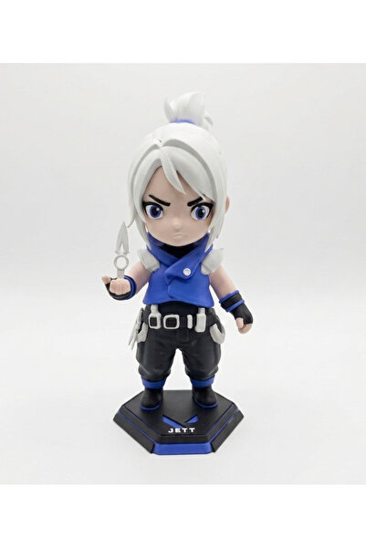DEMİRHAN3D 🌀 Valorant Jett Figür 19 cm – Koleksiyonluk Aksiyon Figürü