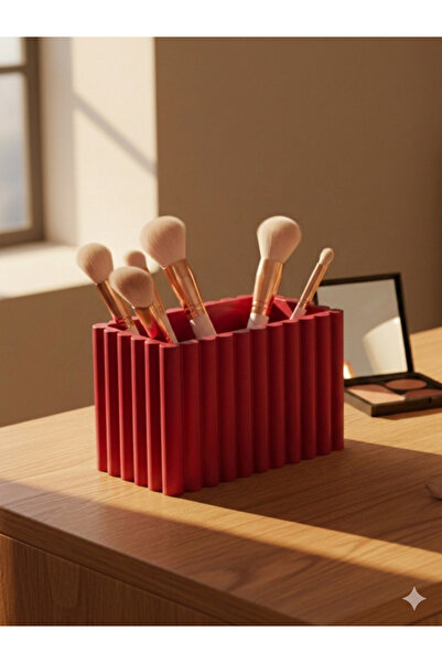 YILDIZ Premium Ribbed Cosmetic and Makeup Brush Organizer Organizer Box