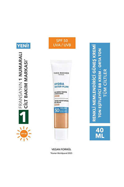 Yves Rocher Bb Cream 50 Spf - Tone-Equalizing Tinted Moisturizer Sunscreen - ...